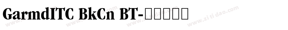 GarmdITC BkCn BT字体转换